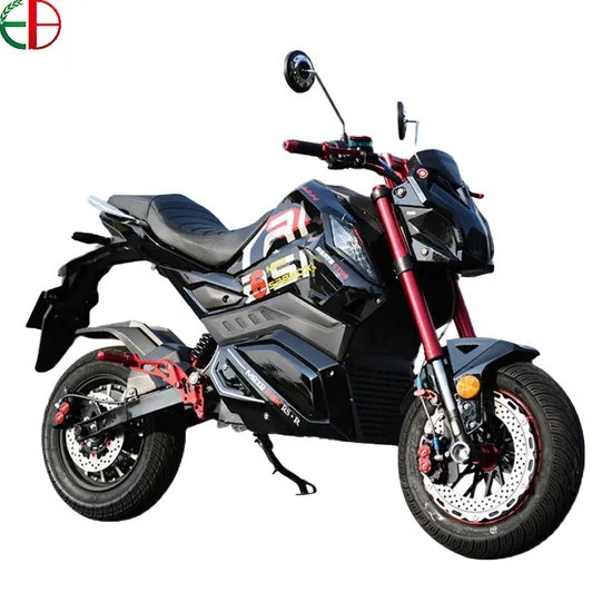 Motocicleta de corrida elétrica para adultos de duas rodas Accumos 2.000 W a 9.000 W